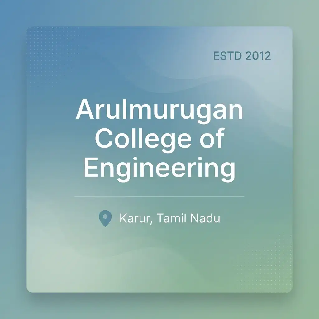 Arulmurugan College of Engineering engineering college in Tamil Nadu information card