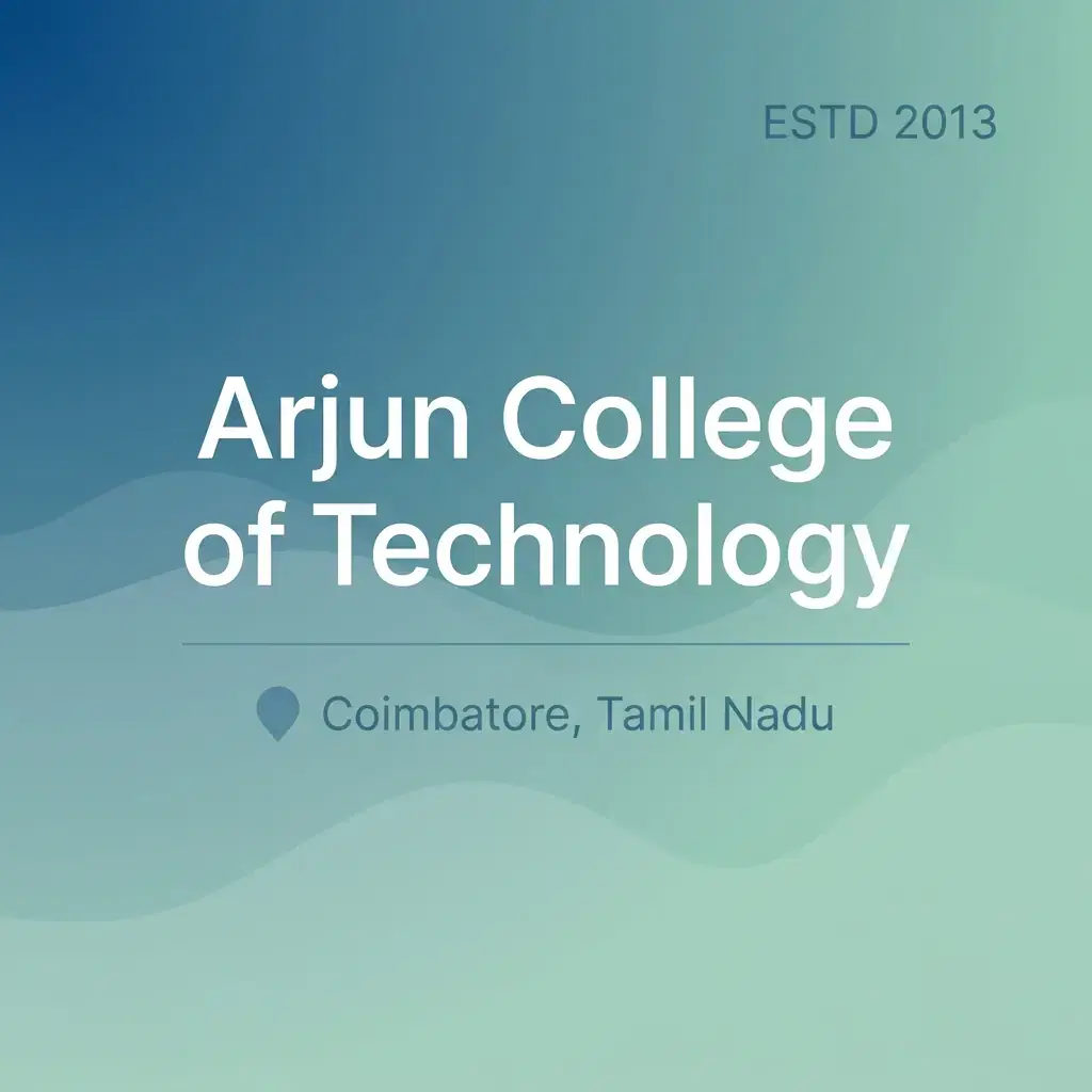Arjun College of Technology engineering college in Tamil Nadu information card