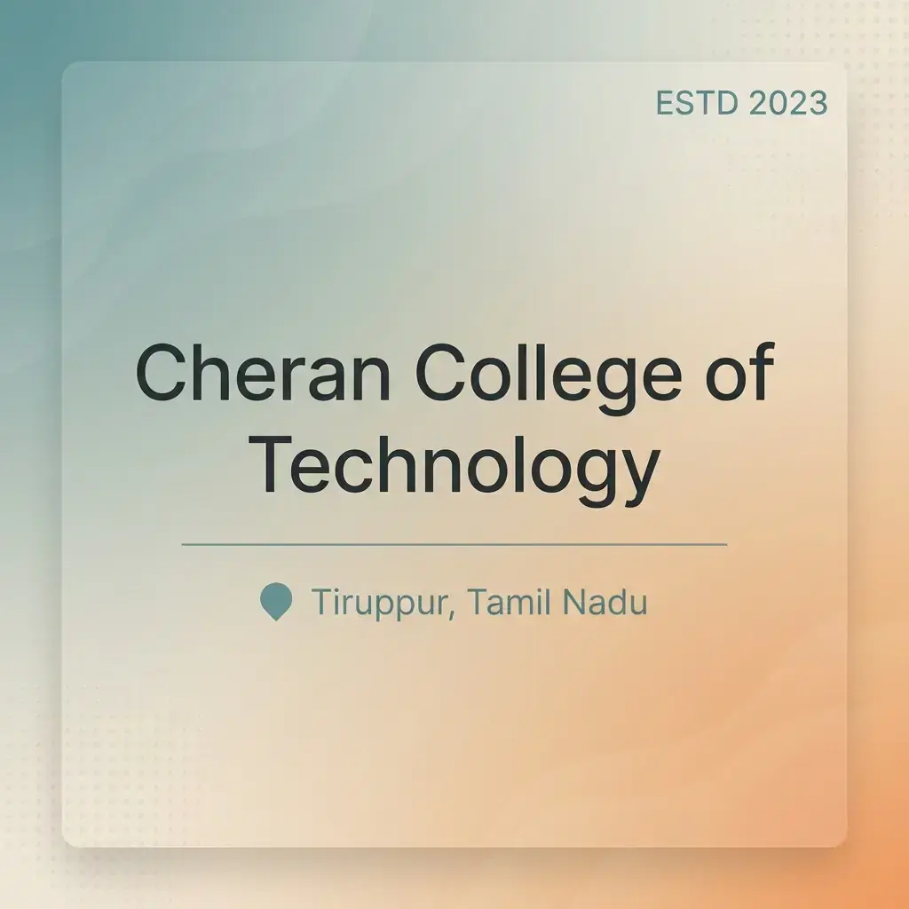 Cheran College of Technology engineering college in Tamil Nadu information card