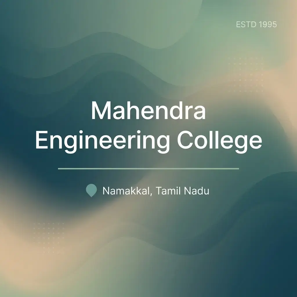 Mahendra Engineering College engineering college in Tamil Nadu information card