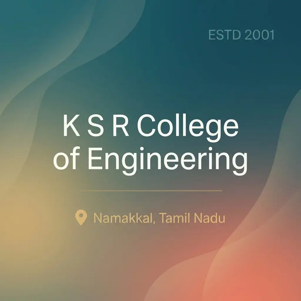 K S R College of Engineering engineering college in Tamil Nadu information card