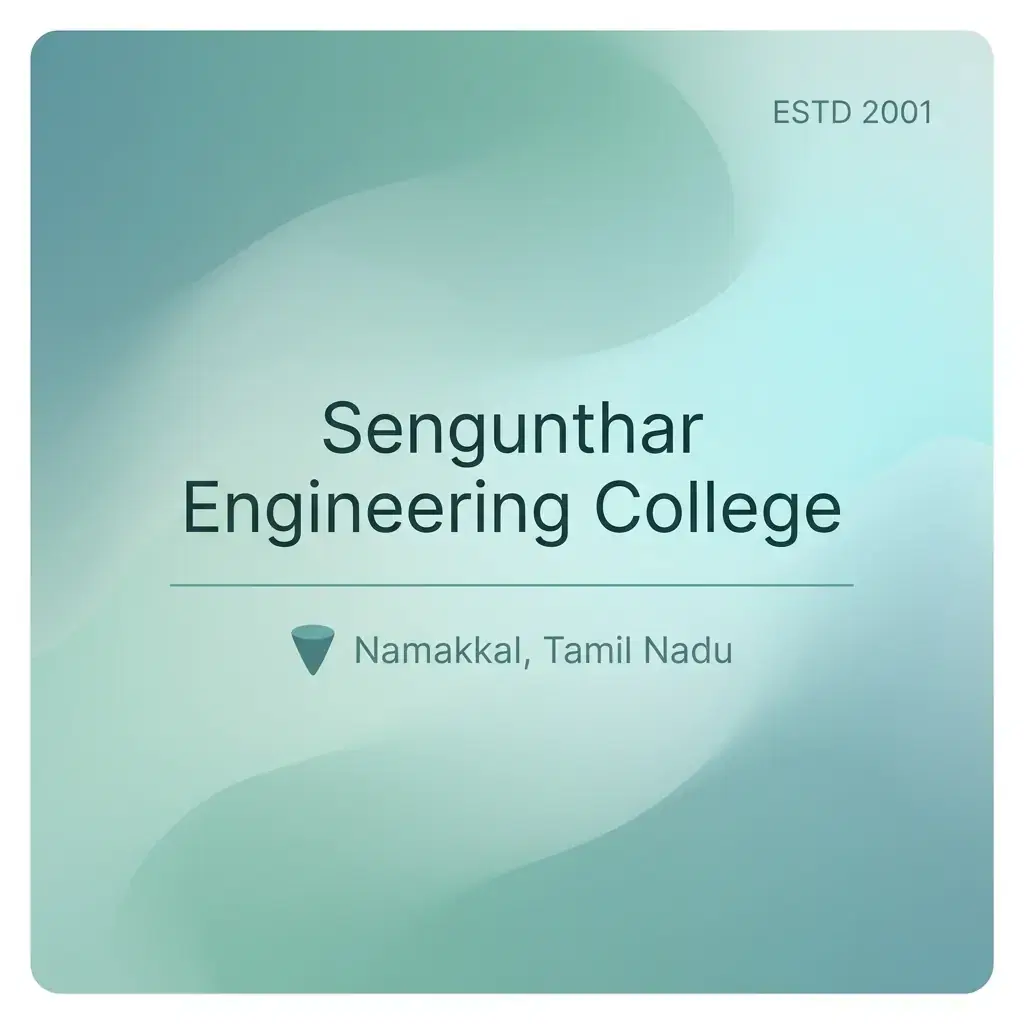 Sengunthar Engineering College engineering college in Tamil Nadu information card