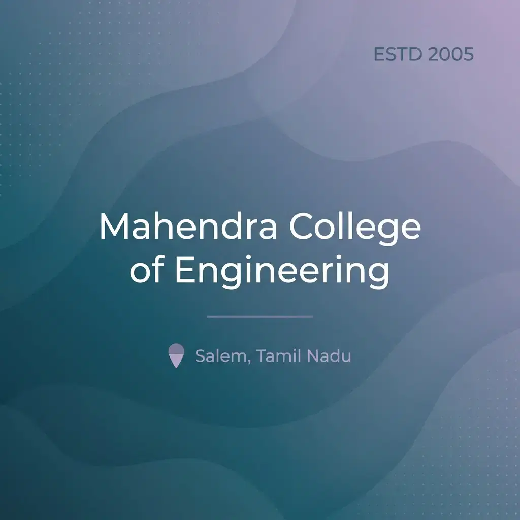 Mahendra College of Engineering engineering college in Tamil Nadu information card