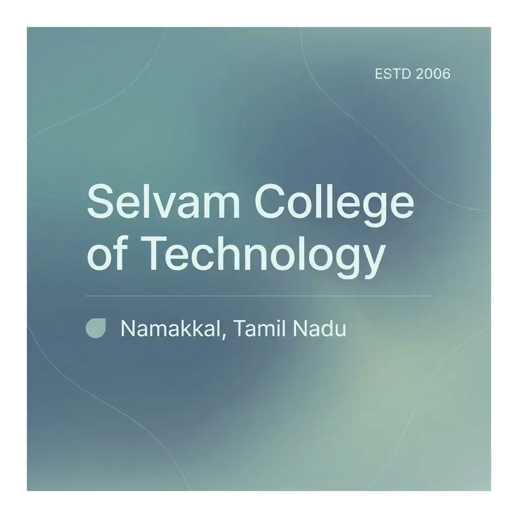 Selvam College of Technology engineering college in Tamil Nadu information card