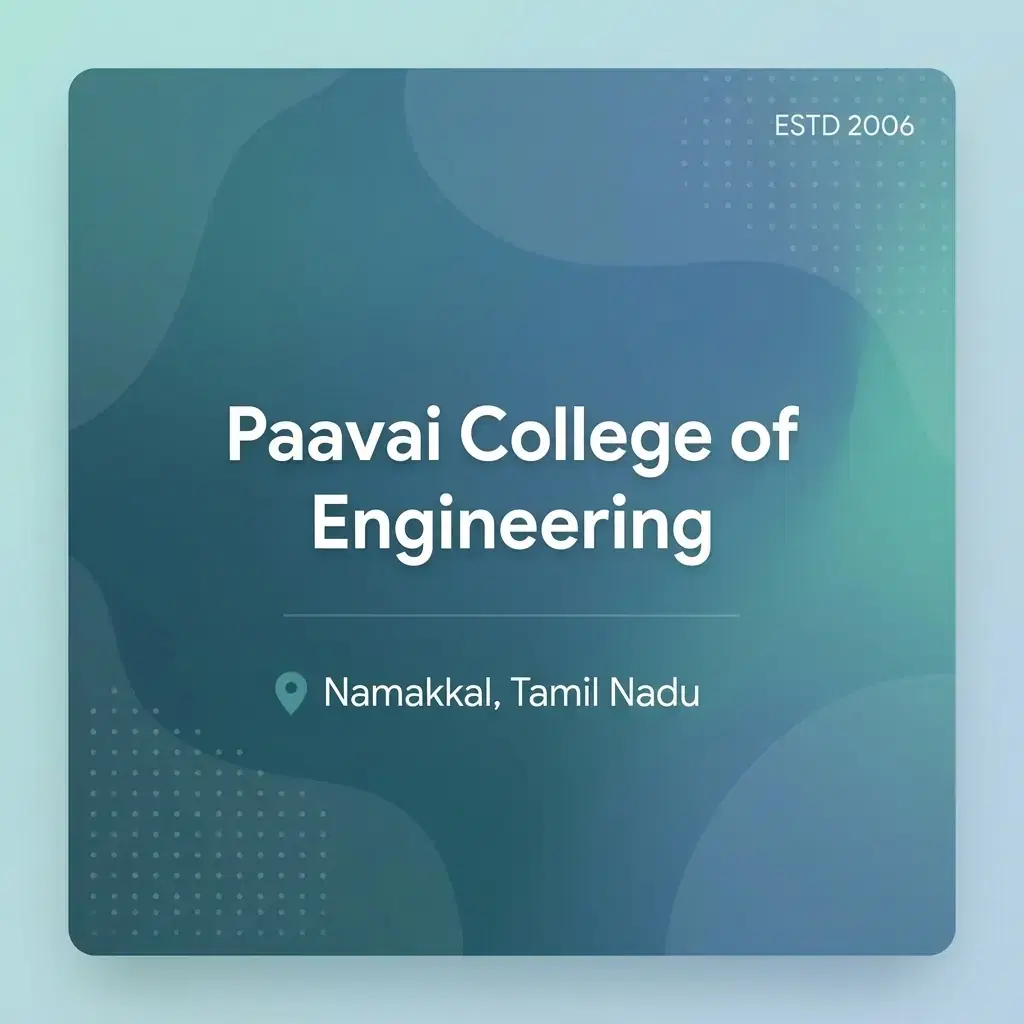 Paavai College of Engineering engineering college in Tamil Nadu information card