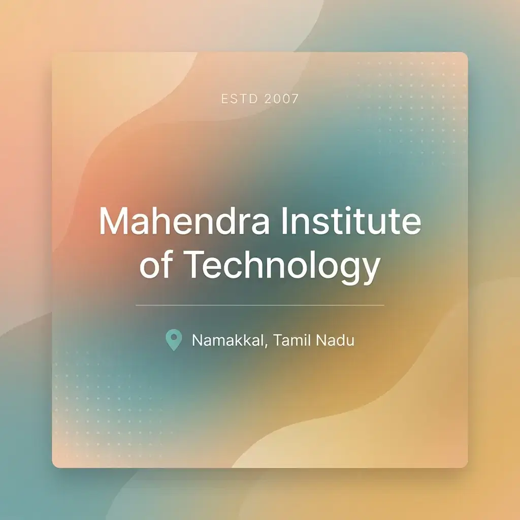 Mahendra Institute of Technology engineering college in Tamil Nadu information card