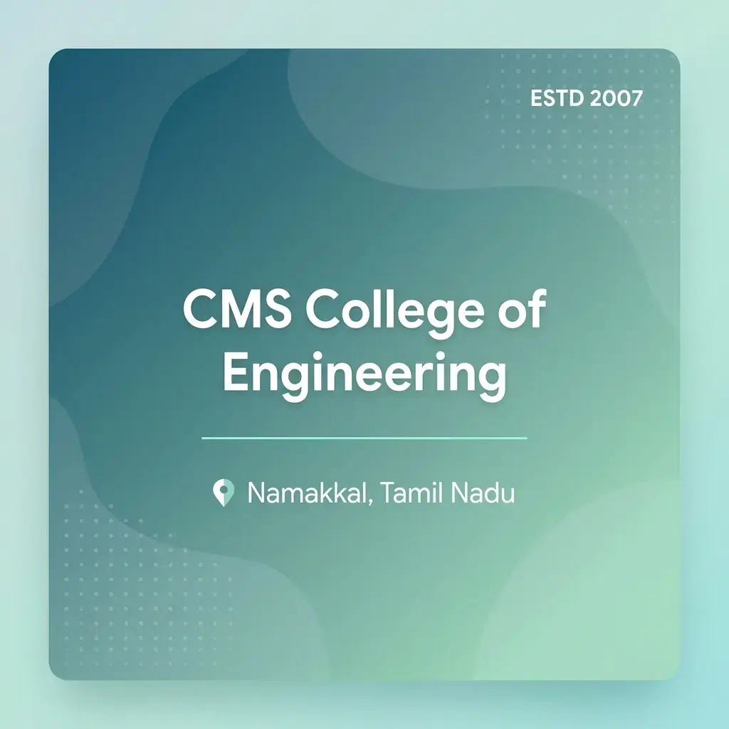 CMS College of Engineering engineering college in Tamil Nadu information card