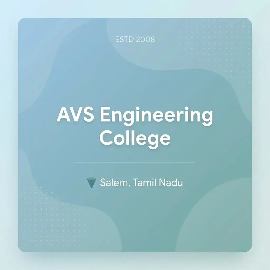 AVS Engineering College engineering college in Tamil Nadu information card