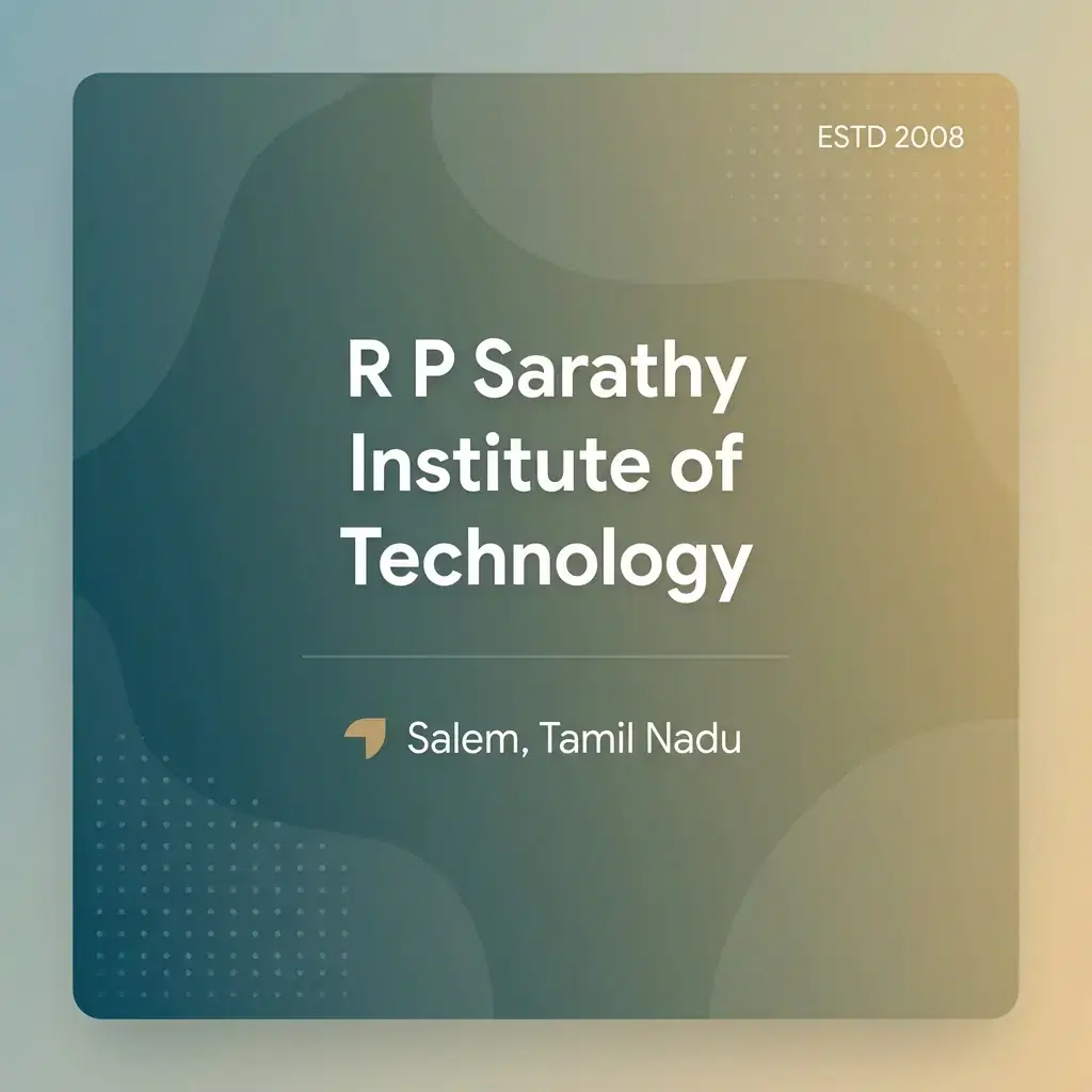 R P Sarathy Institute of Technology engineering college in Tamil Nadu information card