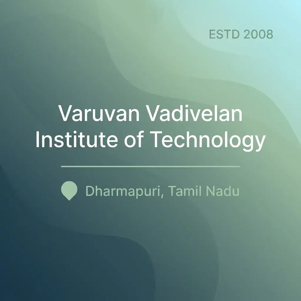 Varuvan Vadivelan Institute of Technology engineering college in Tamil Nadu information card