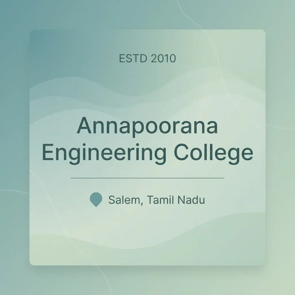 Annapoorana Engineering College engineering college in Tamil Nadu information card