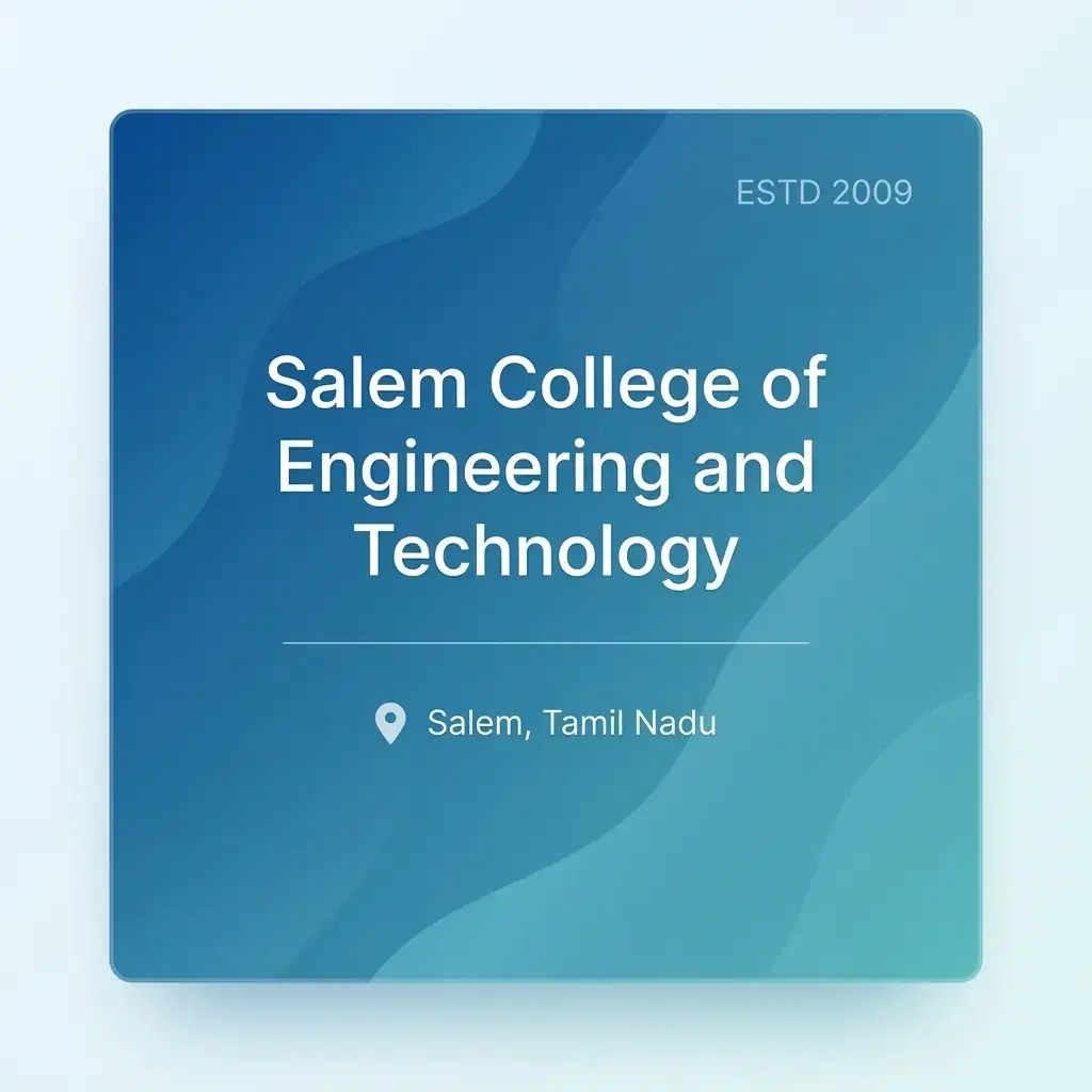 Salem College of Engineering and Technology engineering college in Tamil Nadu information card