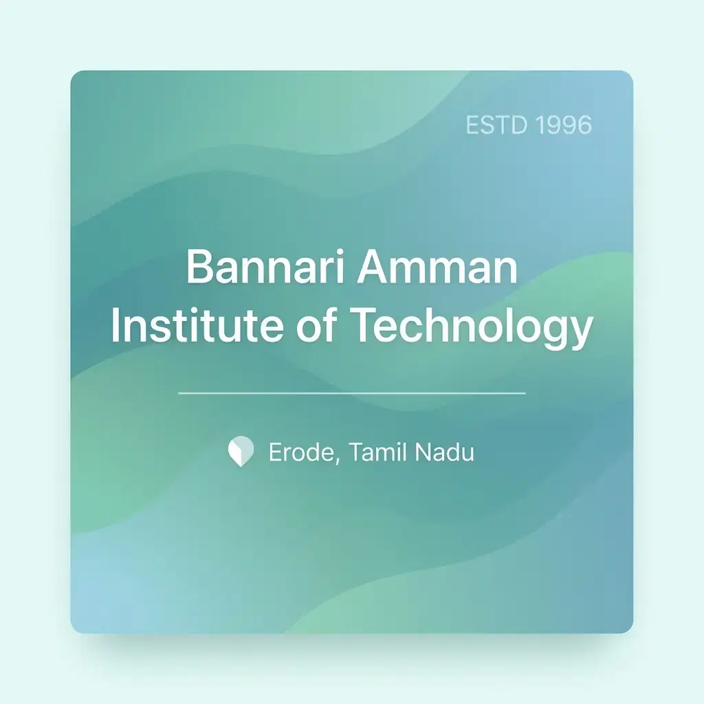 Bannari Amman Institute of Technology engineering college in Tamil Nadu information card