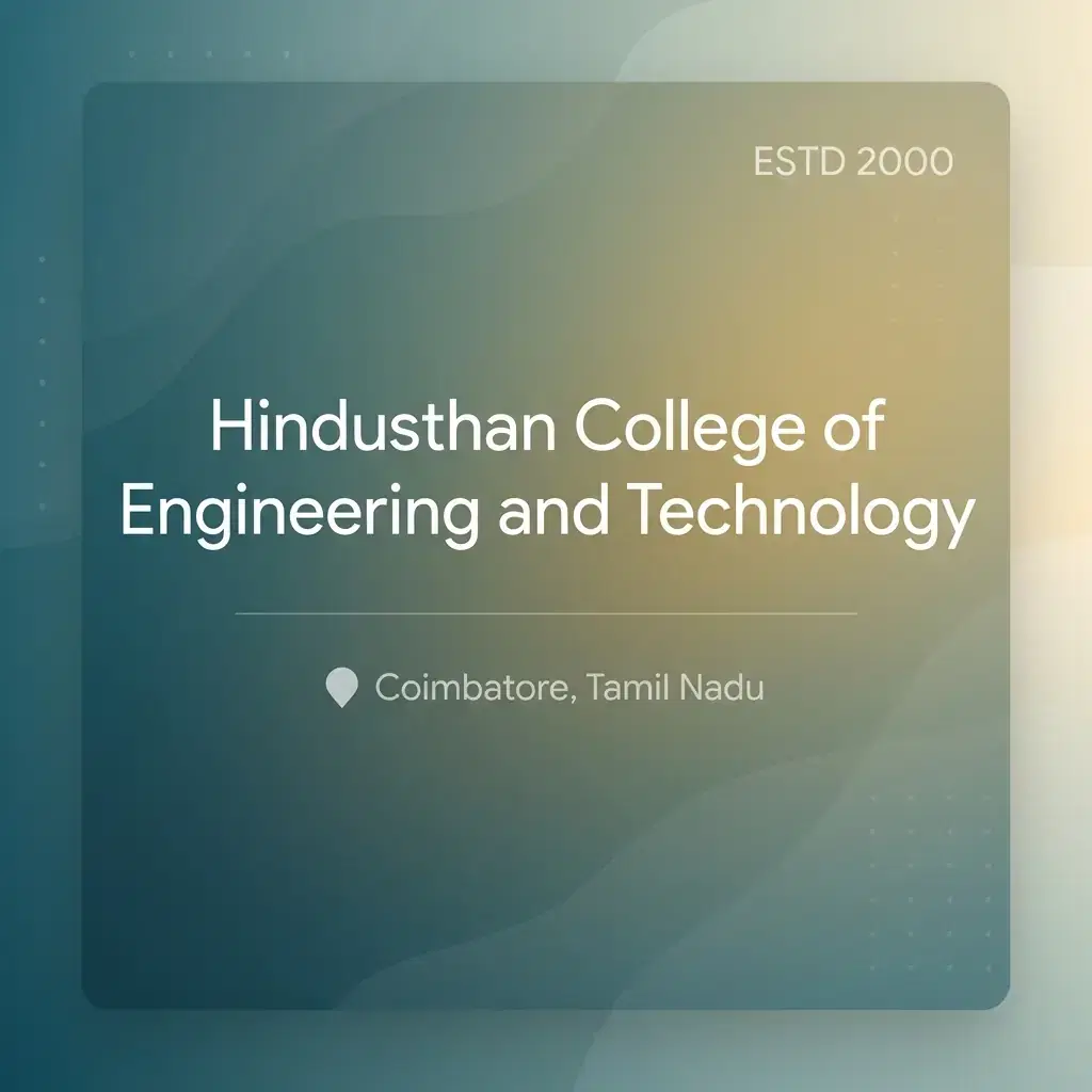 Hindusthan College of Engineering and Technology engineering college in Tamil Nadu information card