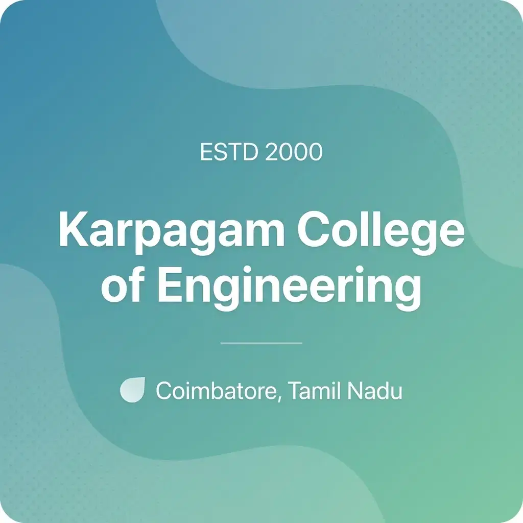 Karpagam College of Engineering engineering college in Tamil Nadu information card