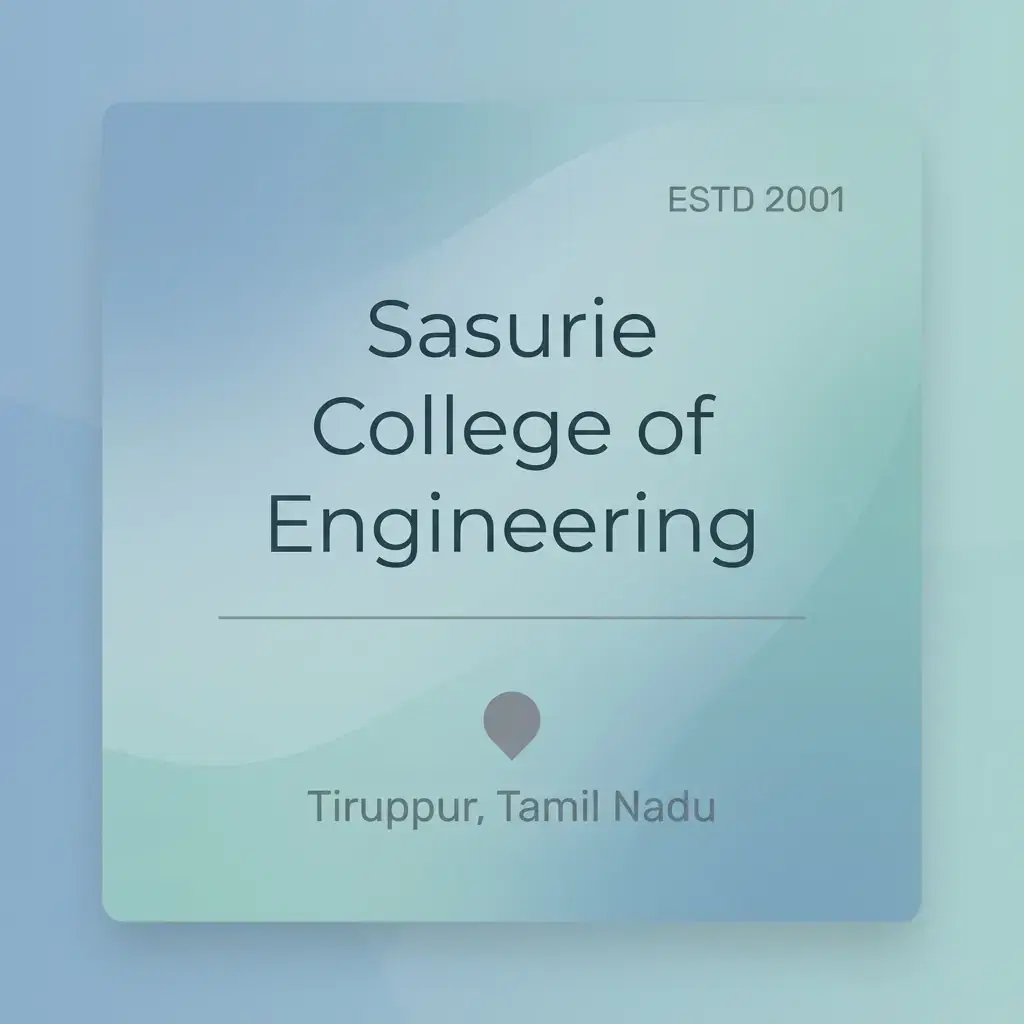 Sasurie College of Engineering engineering college in Tamil Nadu information card