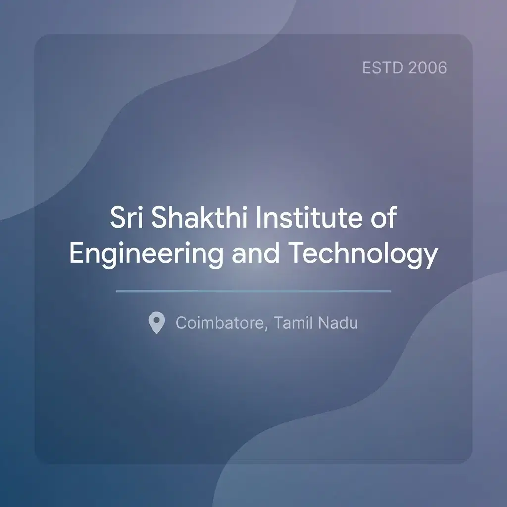 Sri Shakthi Institute of Engineering and Technology engineering college in Tamil Nadu information card