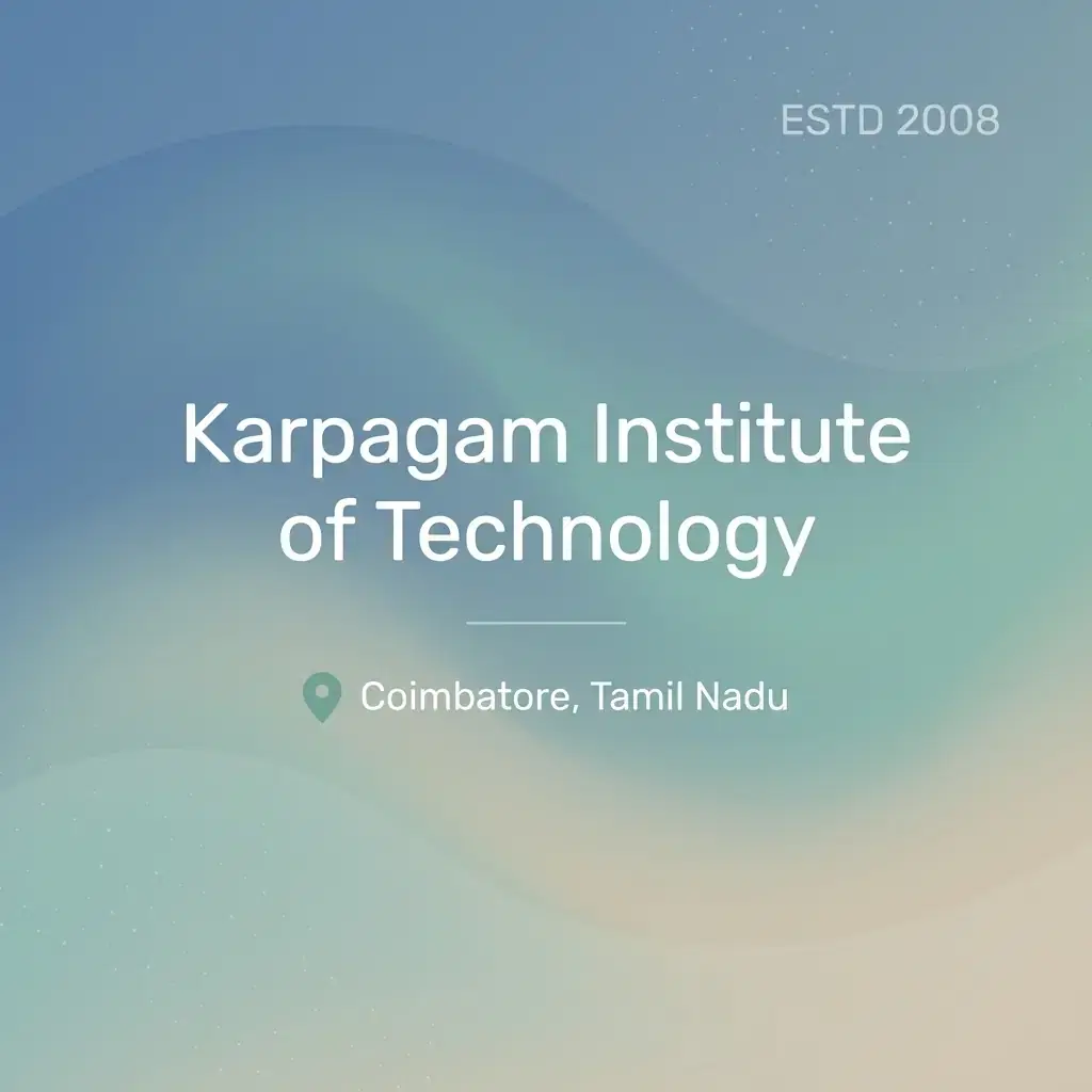 Karpagam Institute of Technology engineering college in Tamil Nadu information card