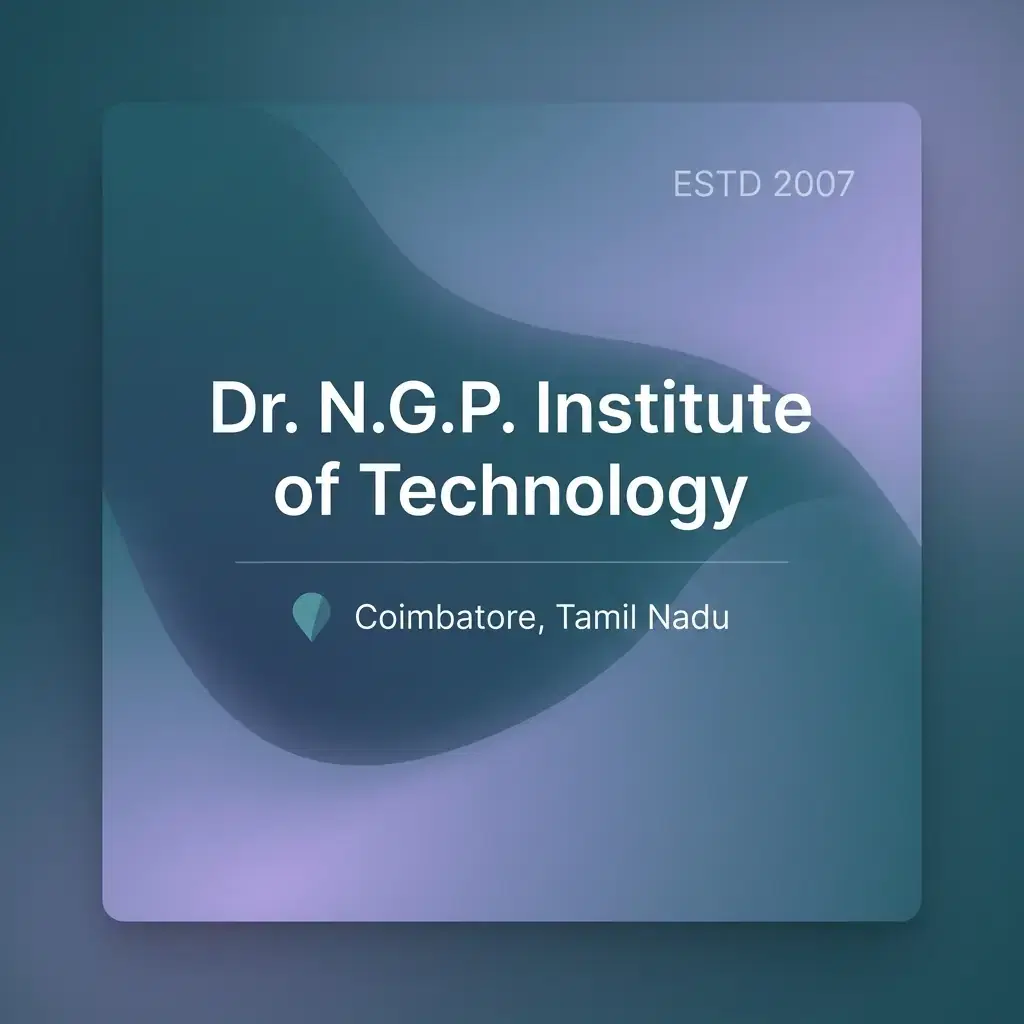 Dr. N.G.P. Institute of Technology engineering college in Tamil Nadu information card