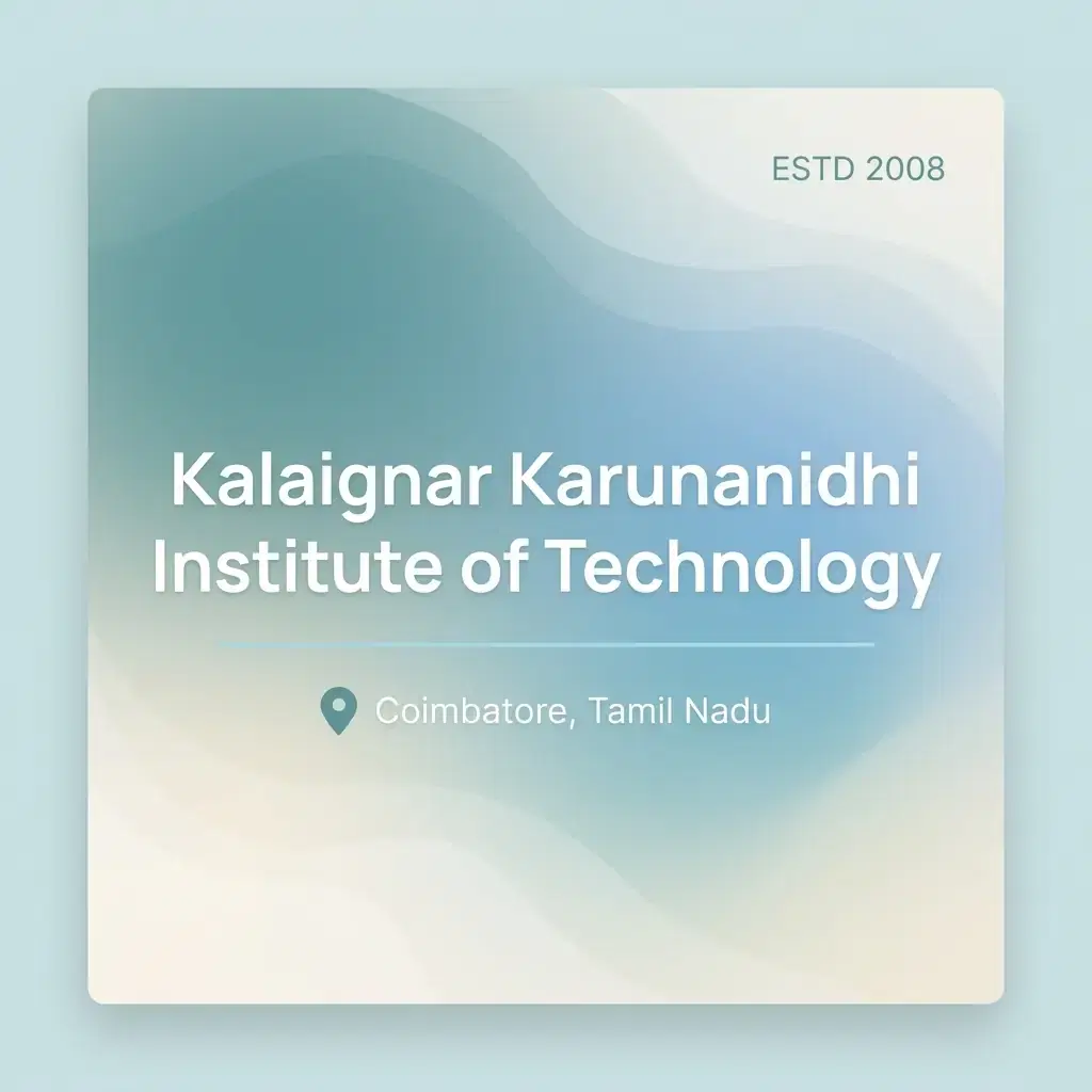 Kalaignar Karunanidhi Institute of Technology engineering college in Tamil Nadu information card