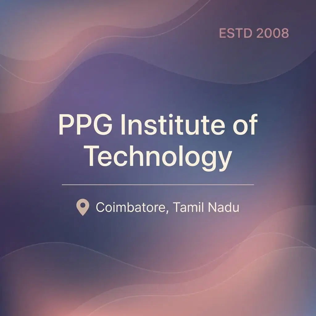 PPG Institute of Technology engineering college in Tamil Nadu information card