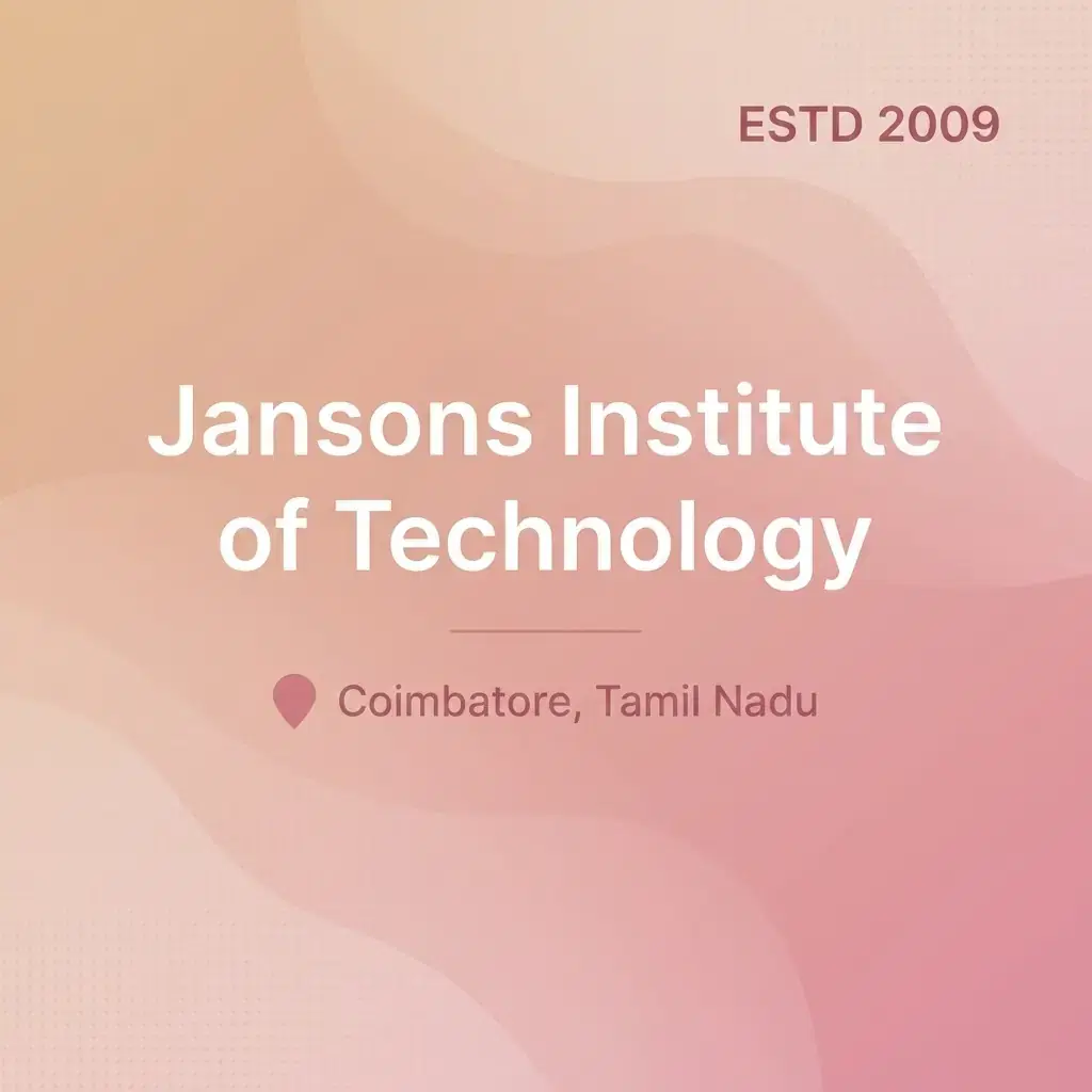 Jansons Institute of Technology engineering college in Tamil Nadu information card