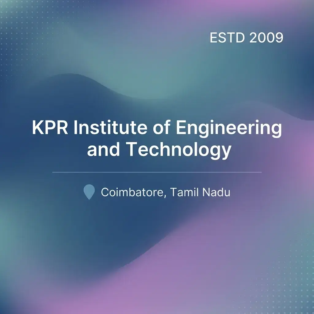 KPR Institute of Engineering and Technology engineering college in Tamil Nadu information card