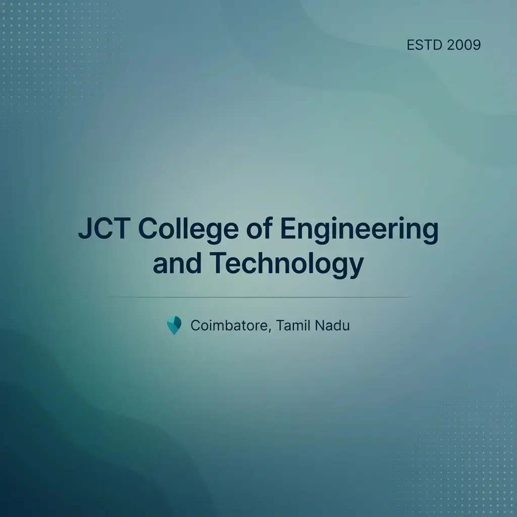 JCT College of Engineering and Technology engineering college in Tamil Nadu information card