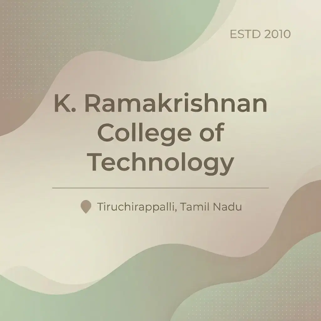 K. Ramakrishnan College of Technology engineering college in Tamil Nadu information card