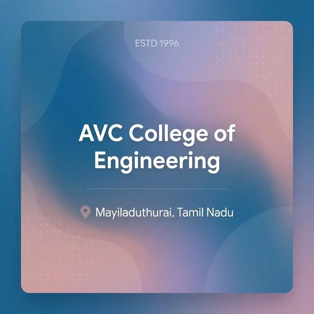 AVC College of Engineering engineering college in Tamil Nadu information card