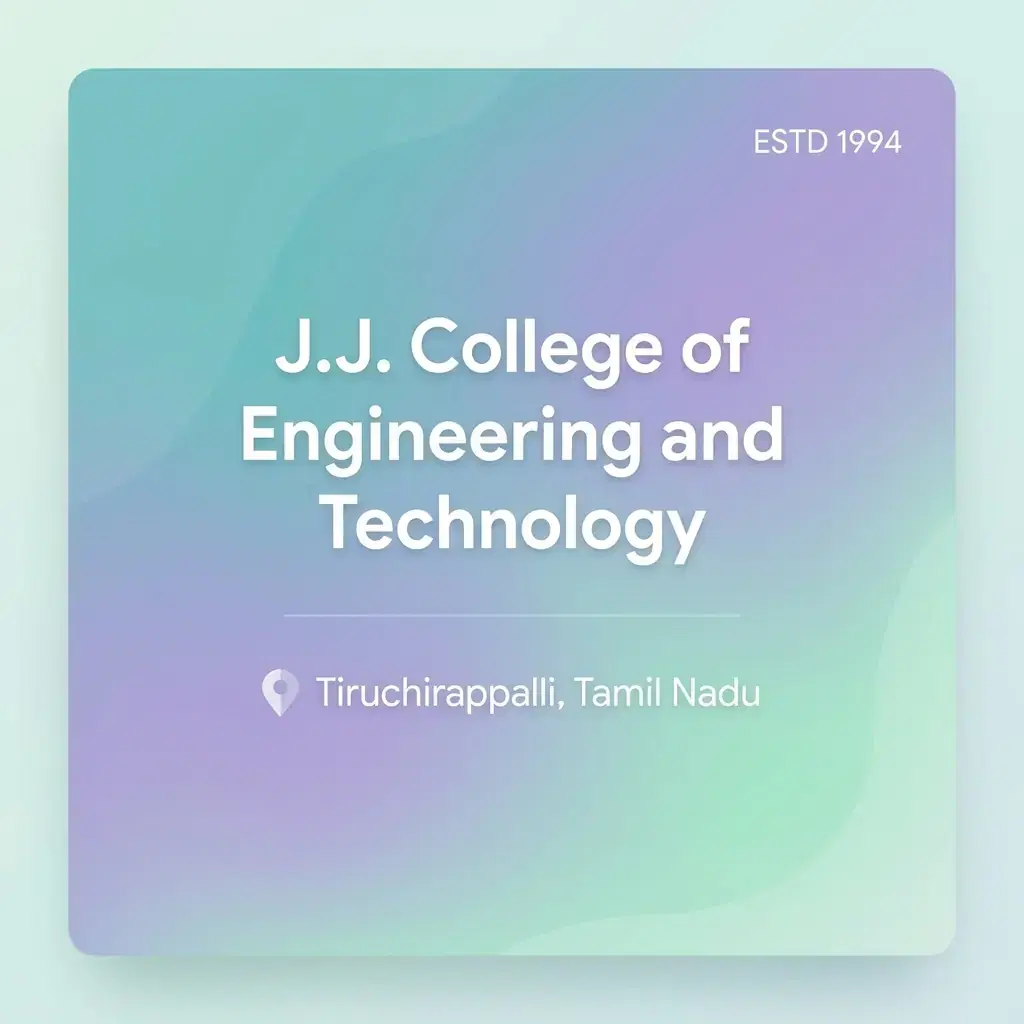 J.J. College of Engineering and Technology engineering college in Tamil Nadu information card