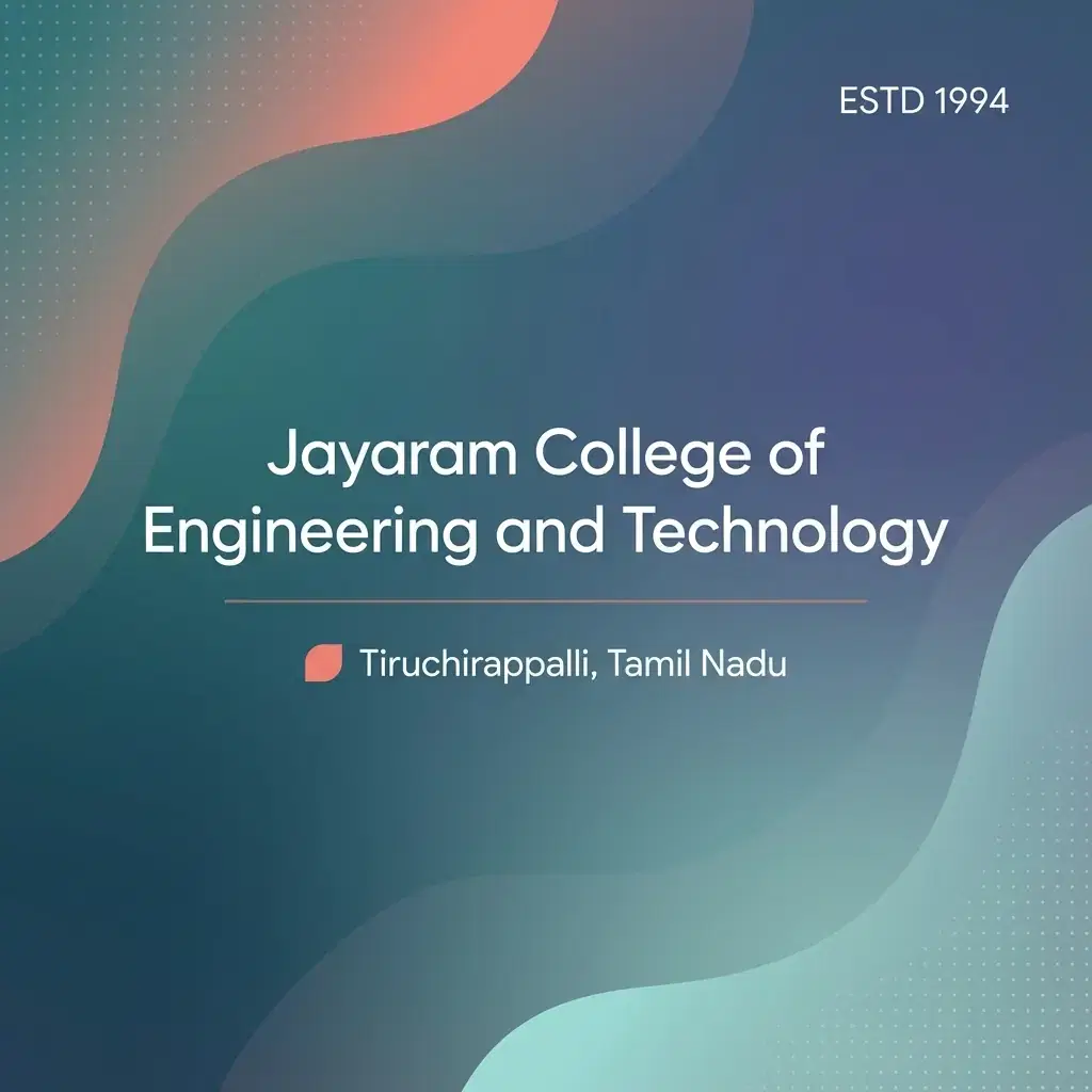Jayaram College of Engineering and Technology engineering college in Tamil Nadu information card