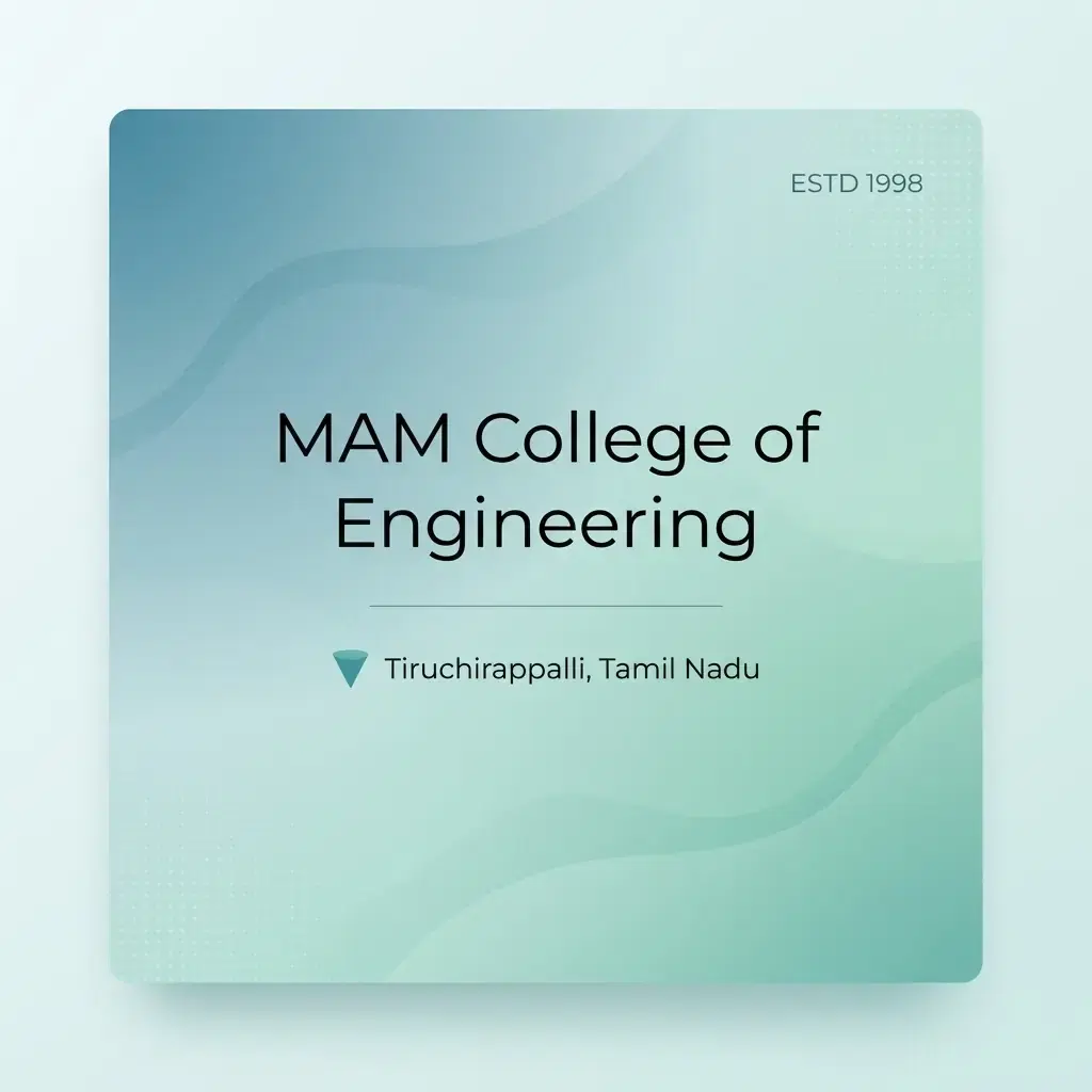 MAM College of Engineering engineering college in Tamil Nadu information card