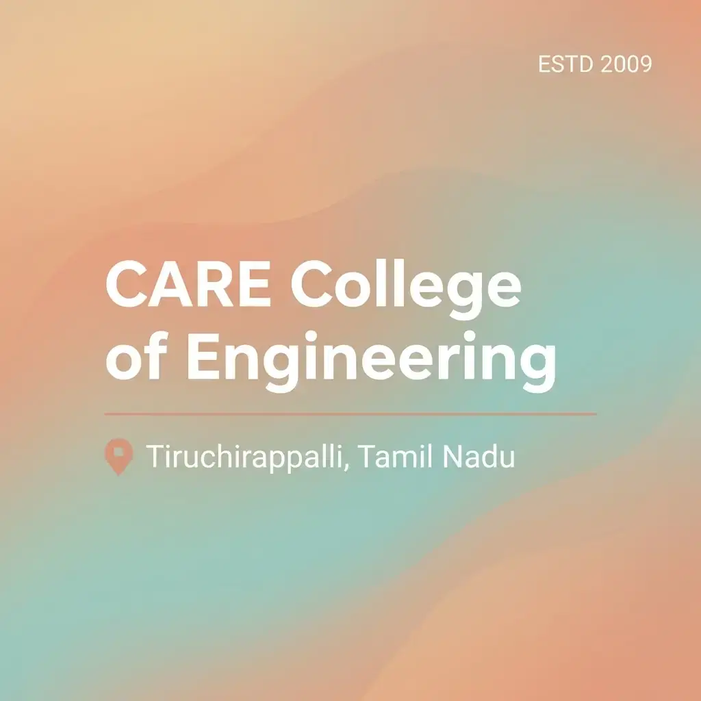 CARE College of Engineering engineering college in Tamil Nadu information card