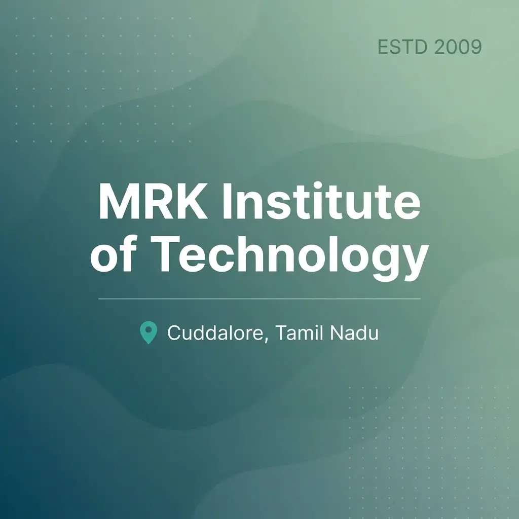 MRK Institute of Technology engineering college in Tamil Nadu information card