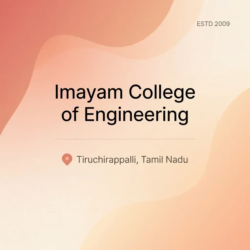 Imayam College of Engineering engineering college in Tamil Nadu information card