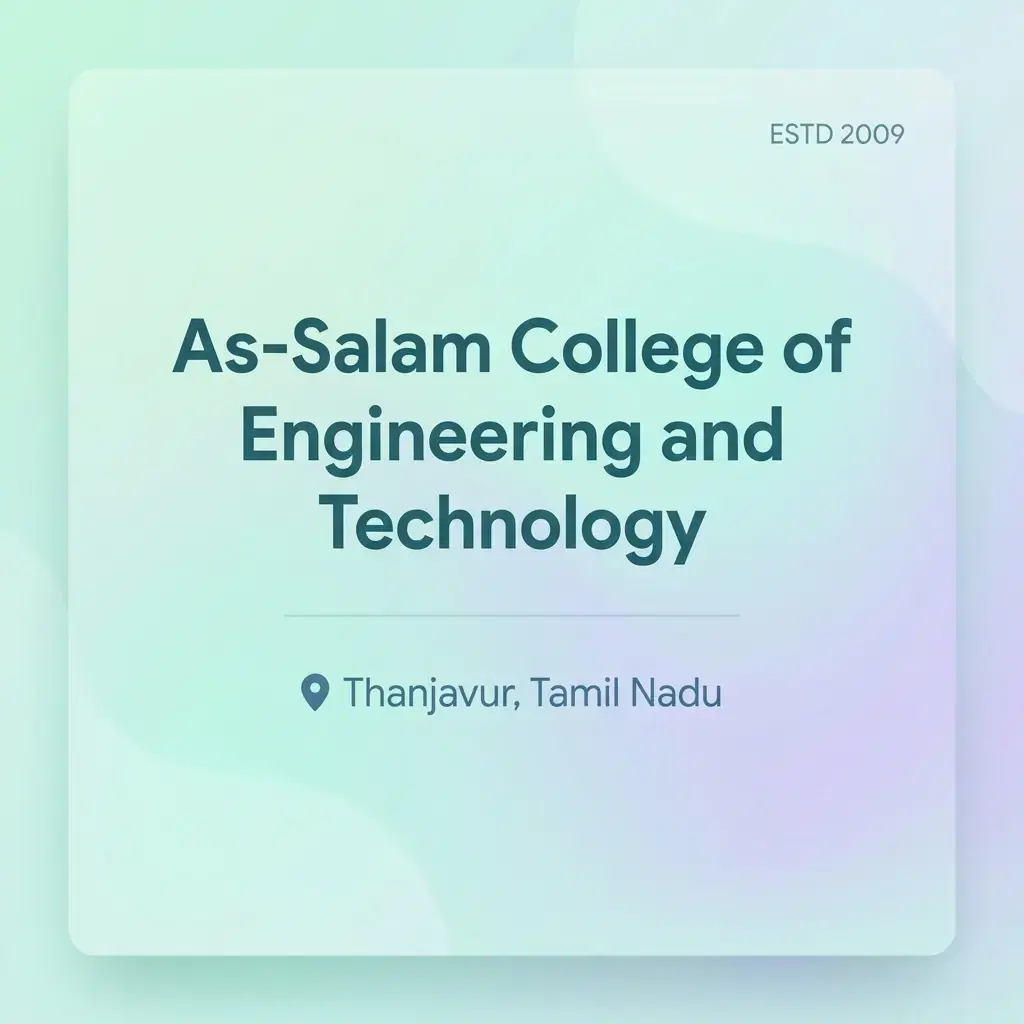 As-Salam College of Engineering and Technology engineering college in Tamil Nadu information card