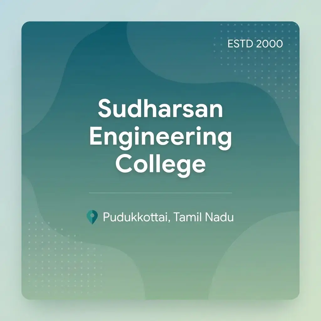 Sudharsan Engineering College engineering college in Tamil Nadu information card