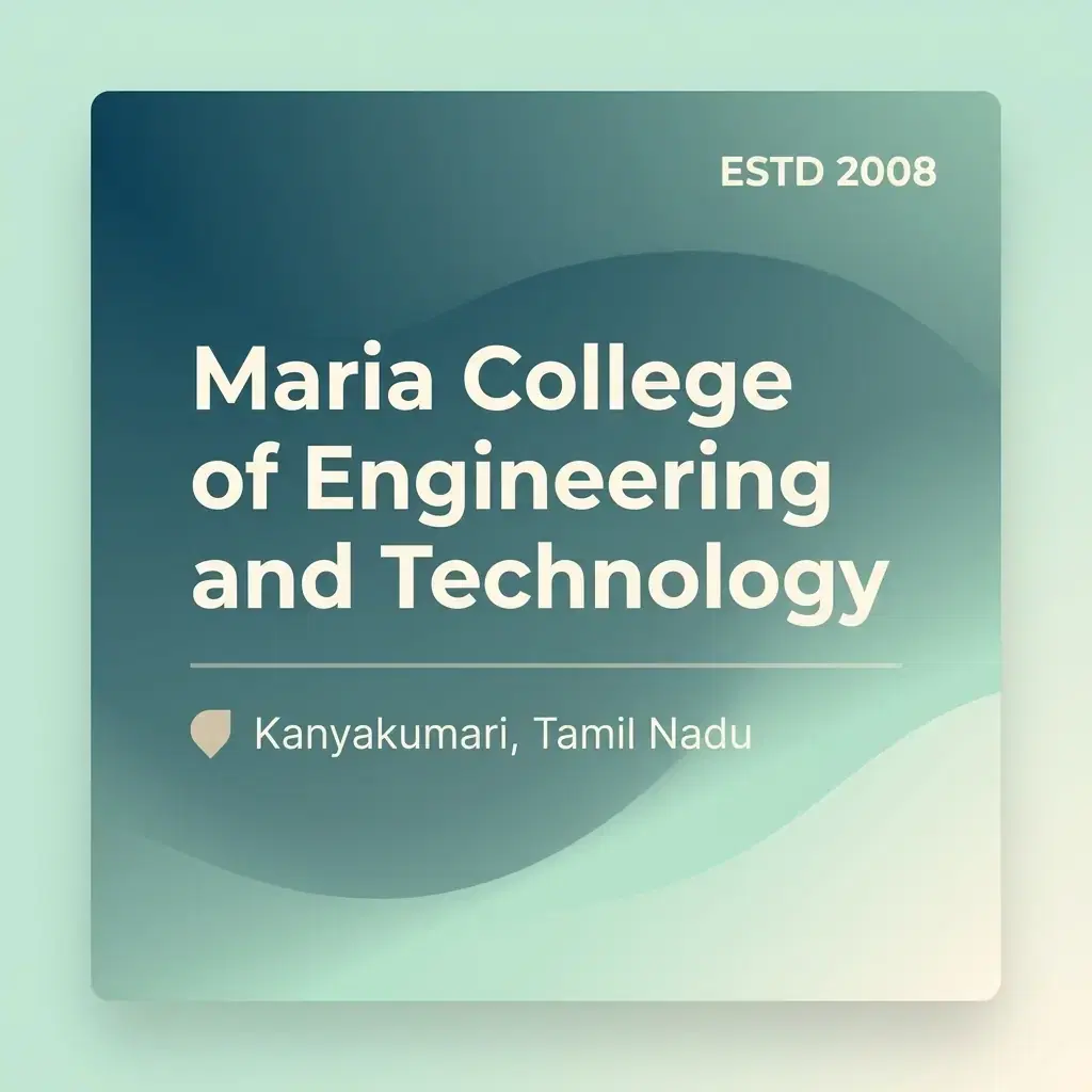 Maria College of Engineering and Technology engineering college in Tamil Nadu information card