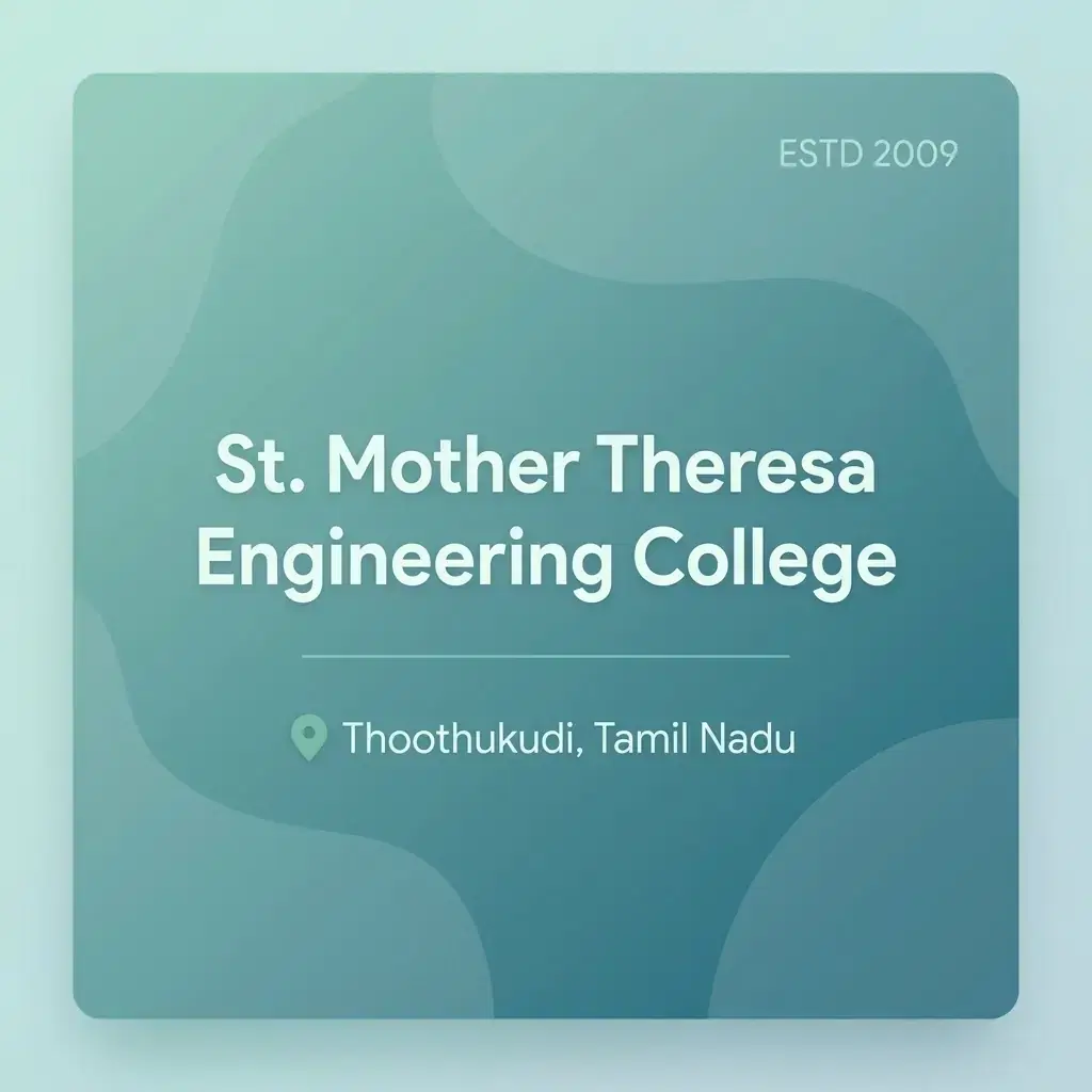 St. Mother Theresa Engineering College engineering college in Tamil Nadu information card