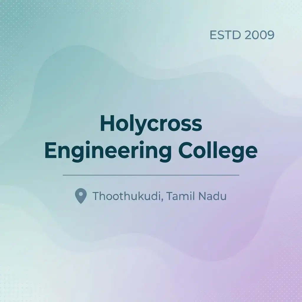 Holycross Engineering College engineering college in Tamil Nadu information card