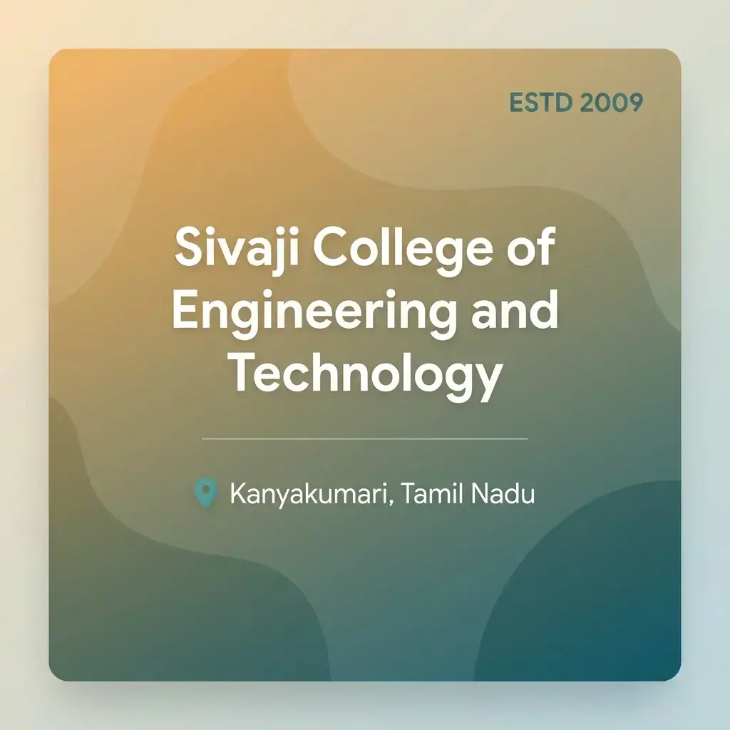 Sivaji College of Engineering and Technology engineering college in Tamil Nadu information card