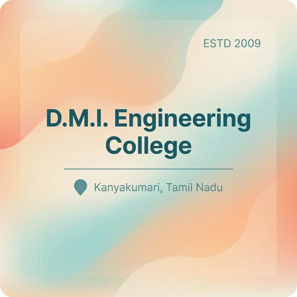 D.M.I. Engineering College engineering college in Tamil Nadu information card