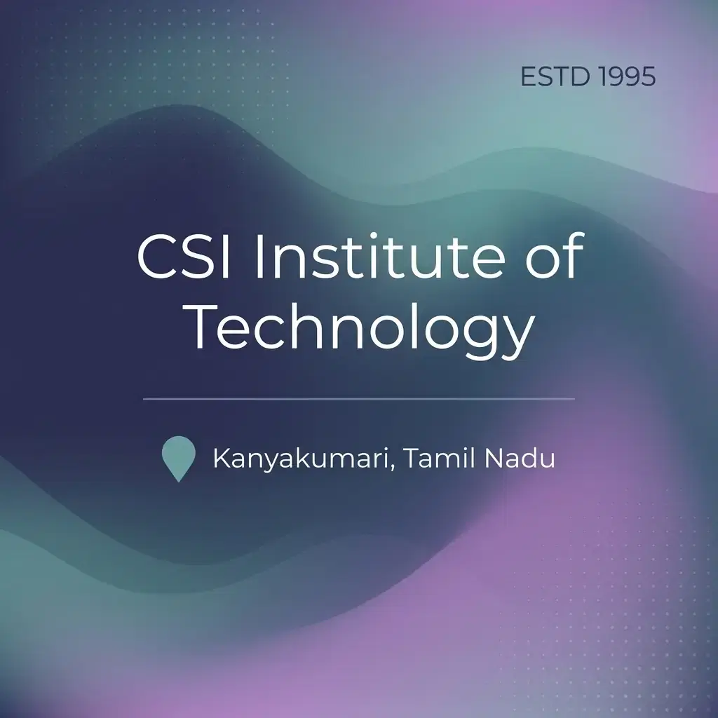 CSI Institute of Technology engineering college in Tamil Nadu information card