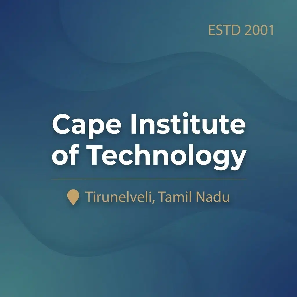 Cape Institute of Technology engineering college in Tamil Nadu information card