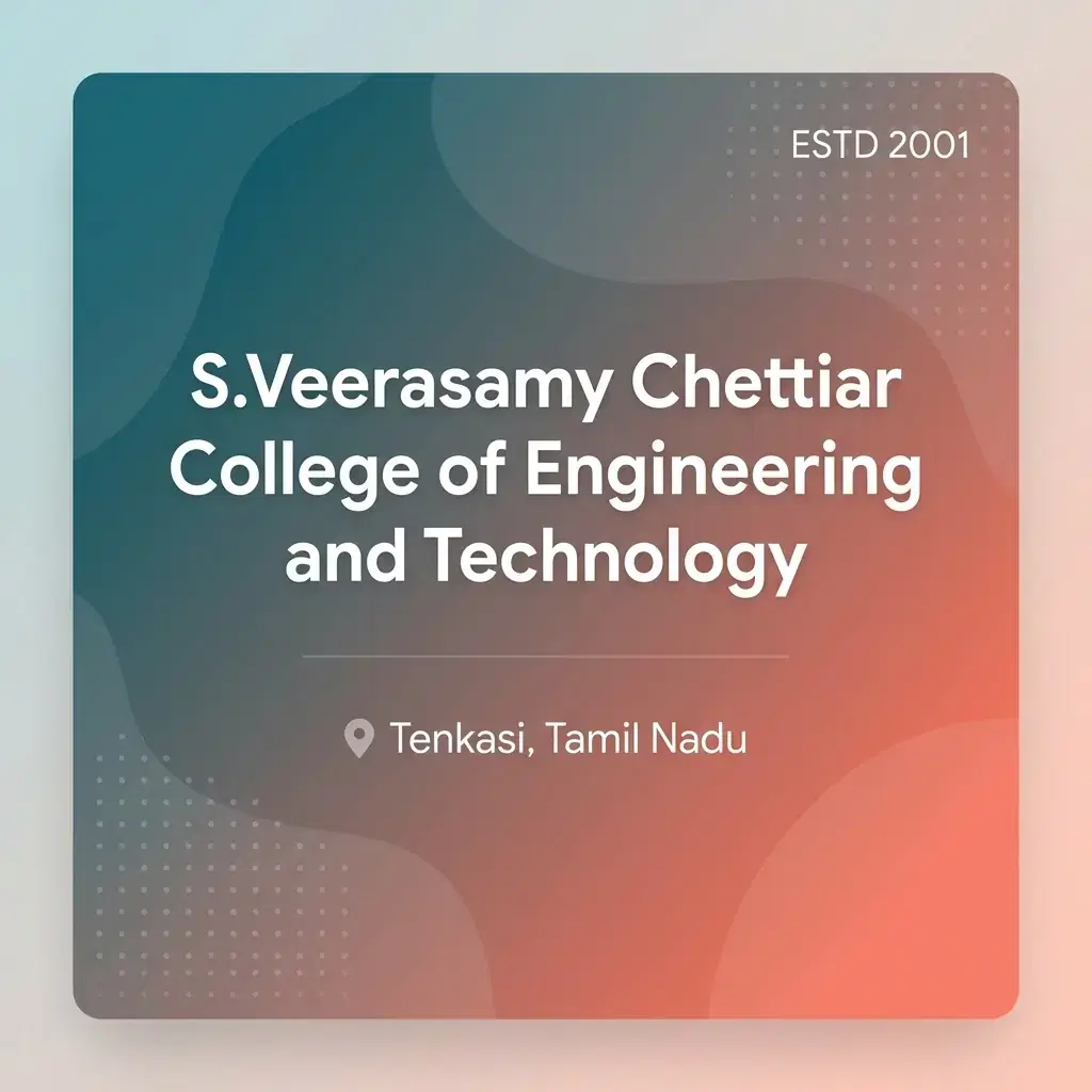 S.Veerasamy Chettiar College of Engineering and Technology engineering college in Tamil Nadu information card