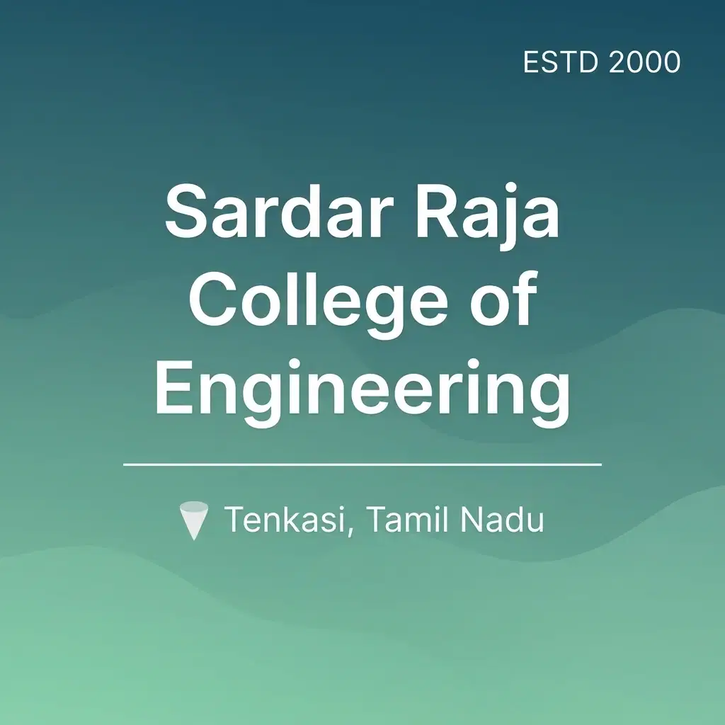 Sardar Raja College of Engineering engineering college in Tamil Nadu information card