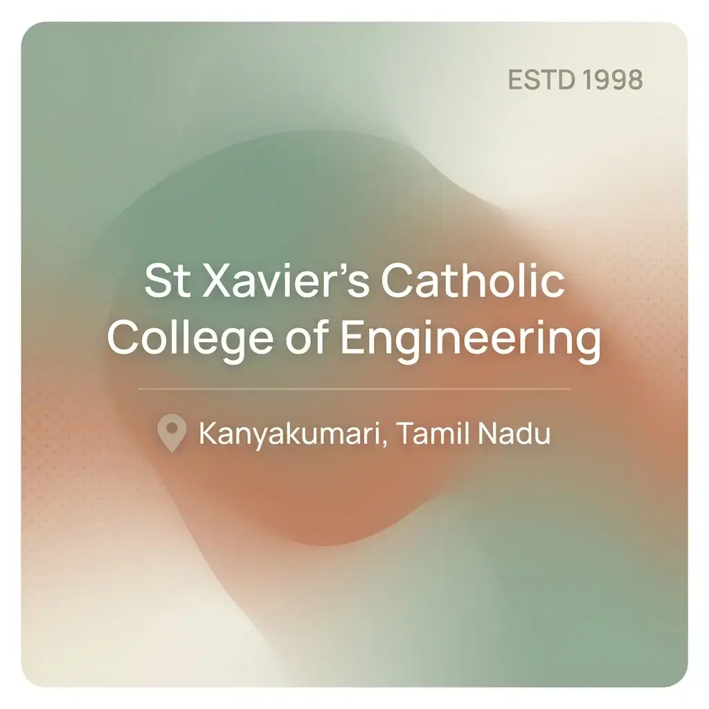 St Xavier's Catholic College of Engineering engineering college in Tamil Nadu information card