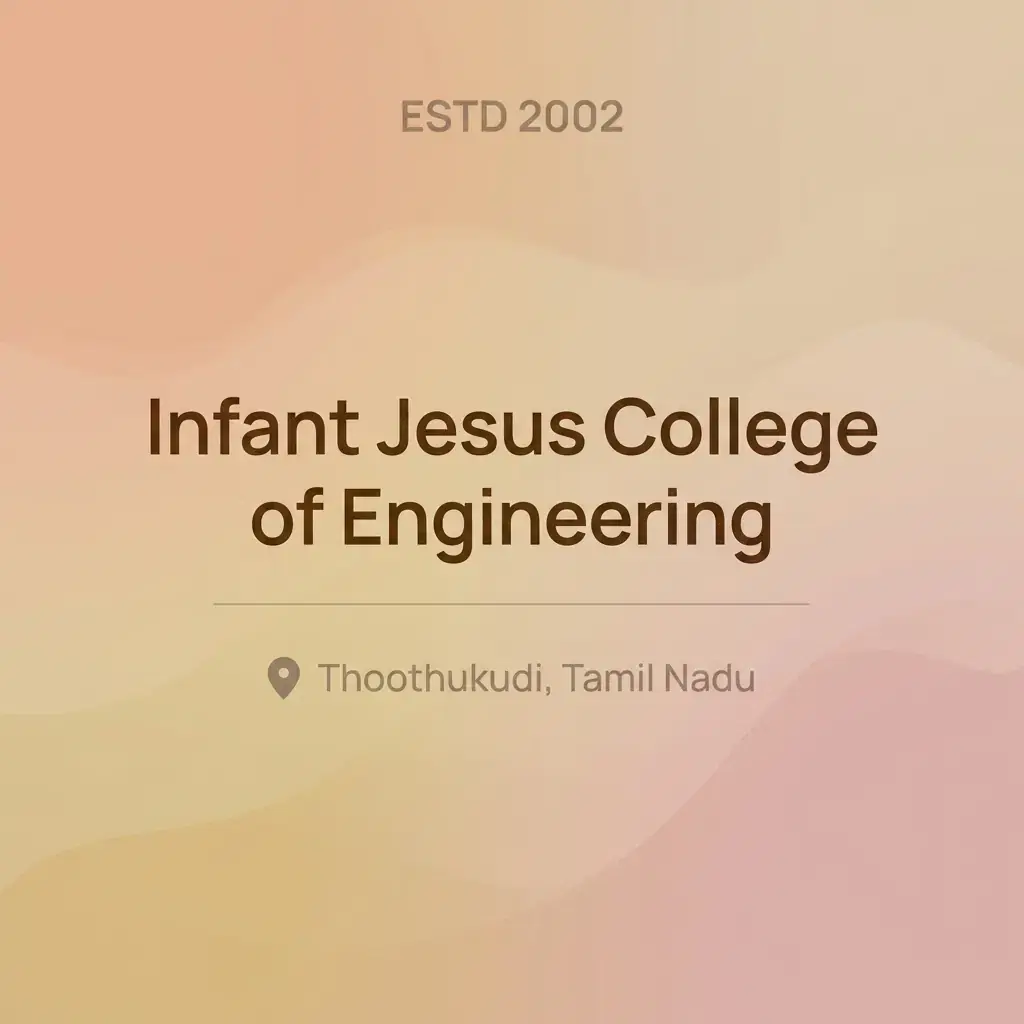 Infant Jesus College of Engineering engineering college in Tamil Nadu information card