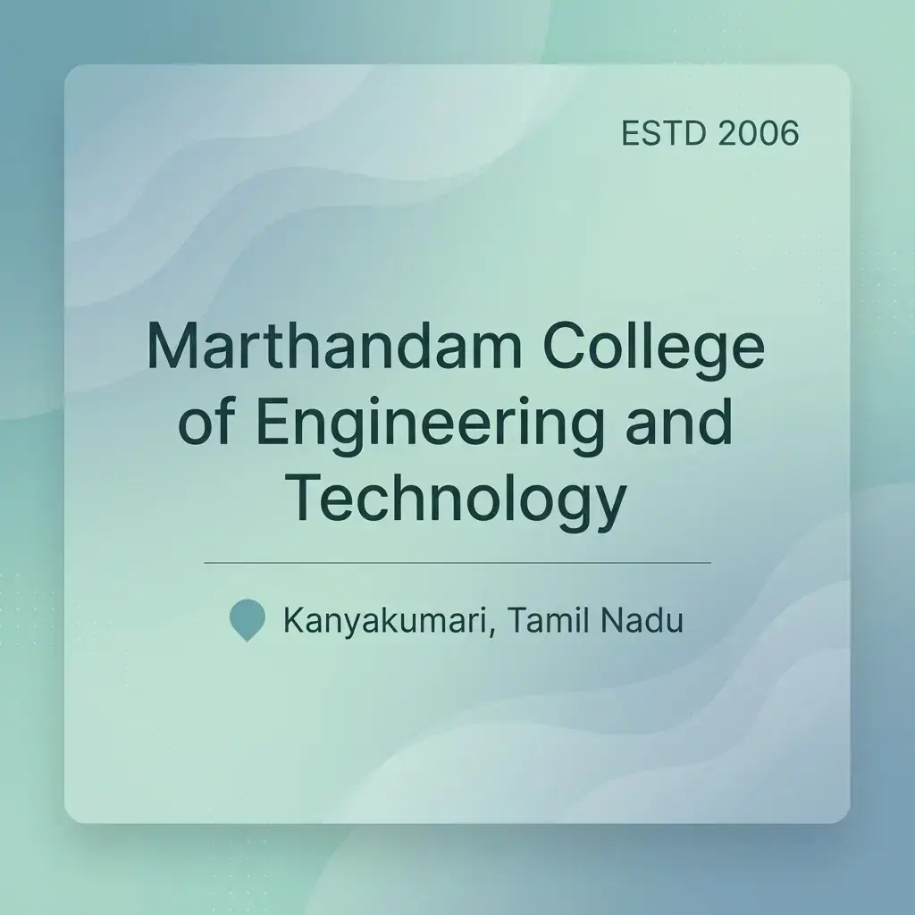 Marthandam College of Engineering and Technology engineering college in Tamil Nadu information card